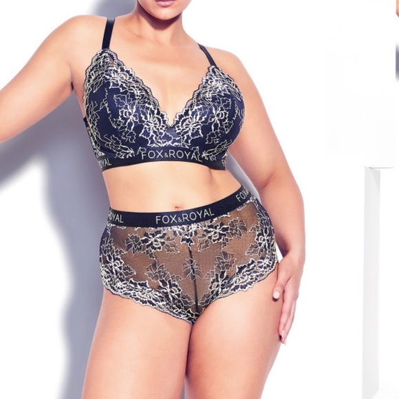 NWT- FOX and ROYAL Hi-Waisted Lace Briefs- SEXY!! - Picture 2 of 5